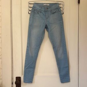 Levi's 710 25” Waist Light Blue Skinny Jeans
